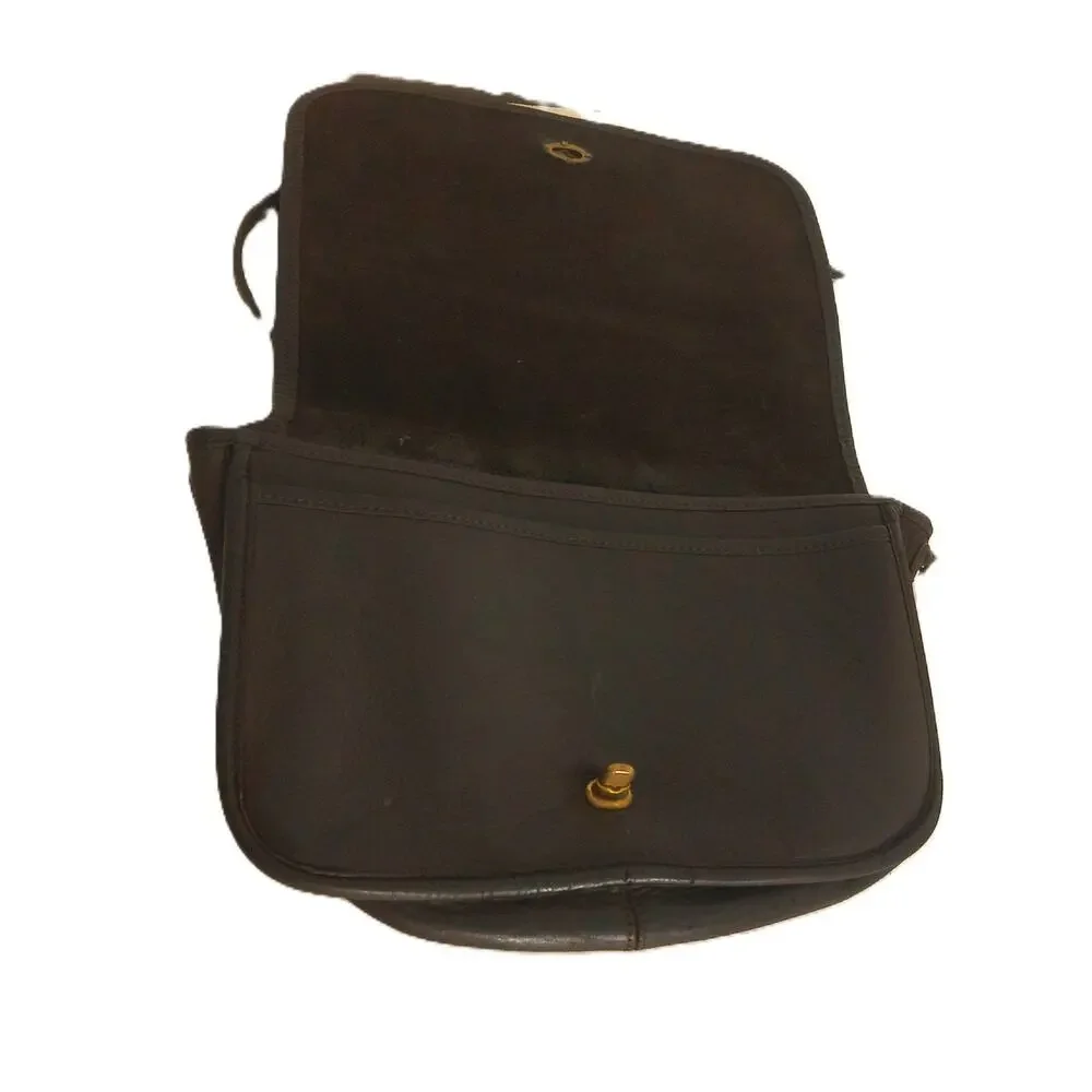 Vintage 70s Coach Bonnie Cashin NYC Leather Courier Bag READ Flaw Project